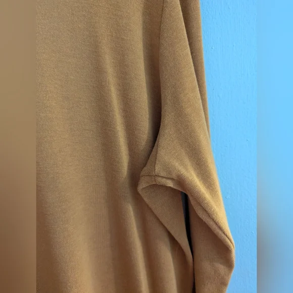 ⭐ Host Pick ⭐  Nikki Poulos Rust Color Open Fron Duster / Cardigan Size Large - Picture 5 of 7